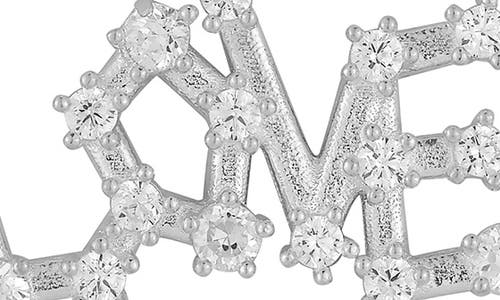 Glaze Jewelry Cubic Zirconia Love Pendant Necklace In Metallic