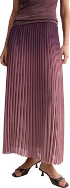 MANGO Pleated A-Line Skirt