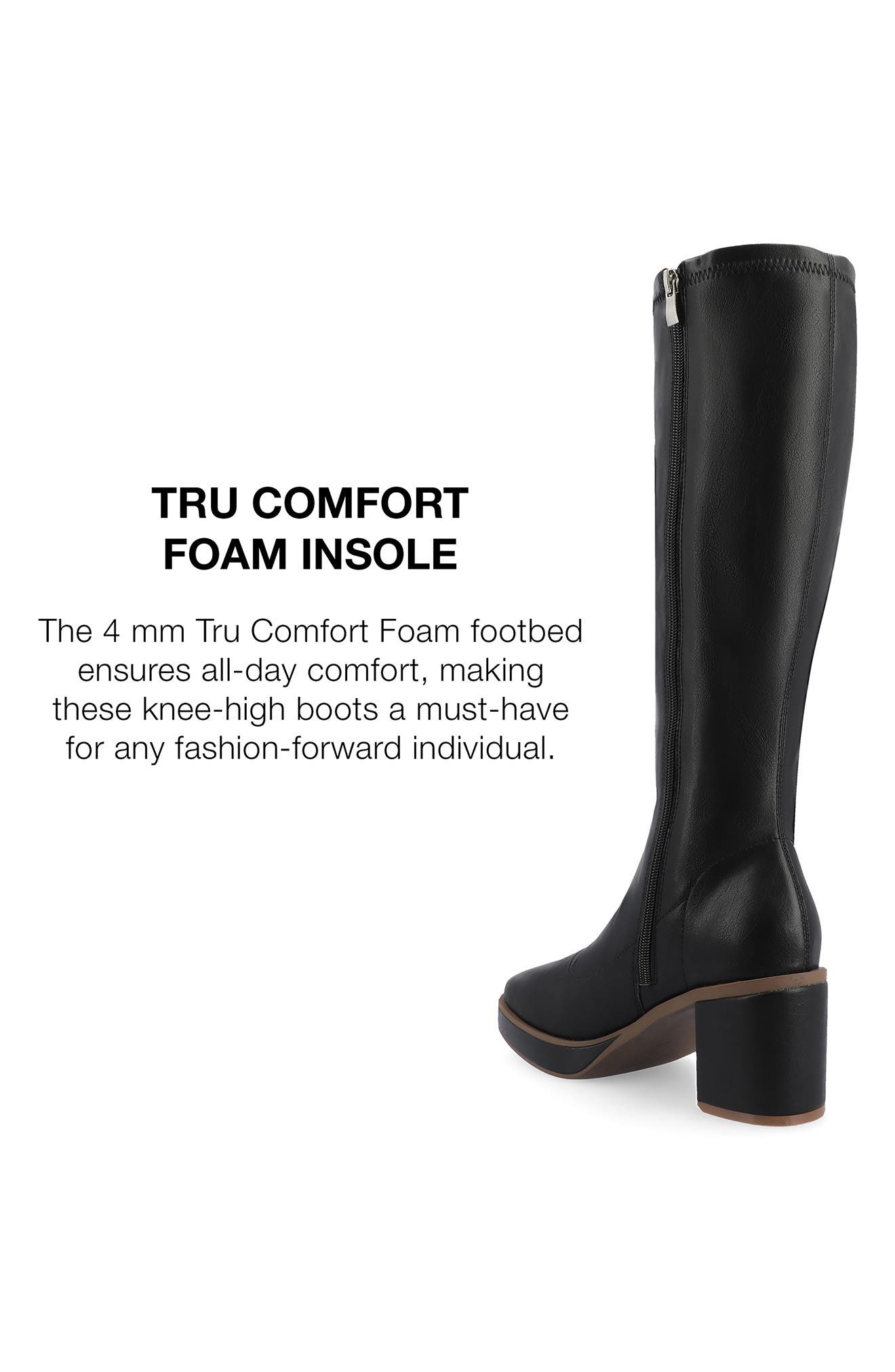 Journee Collection Alondra Knee High Platform Boot, Alternate, color, 