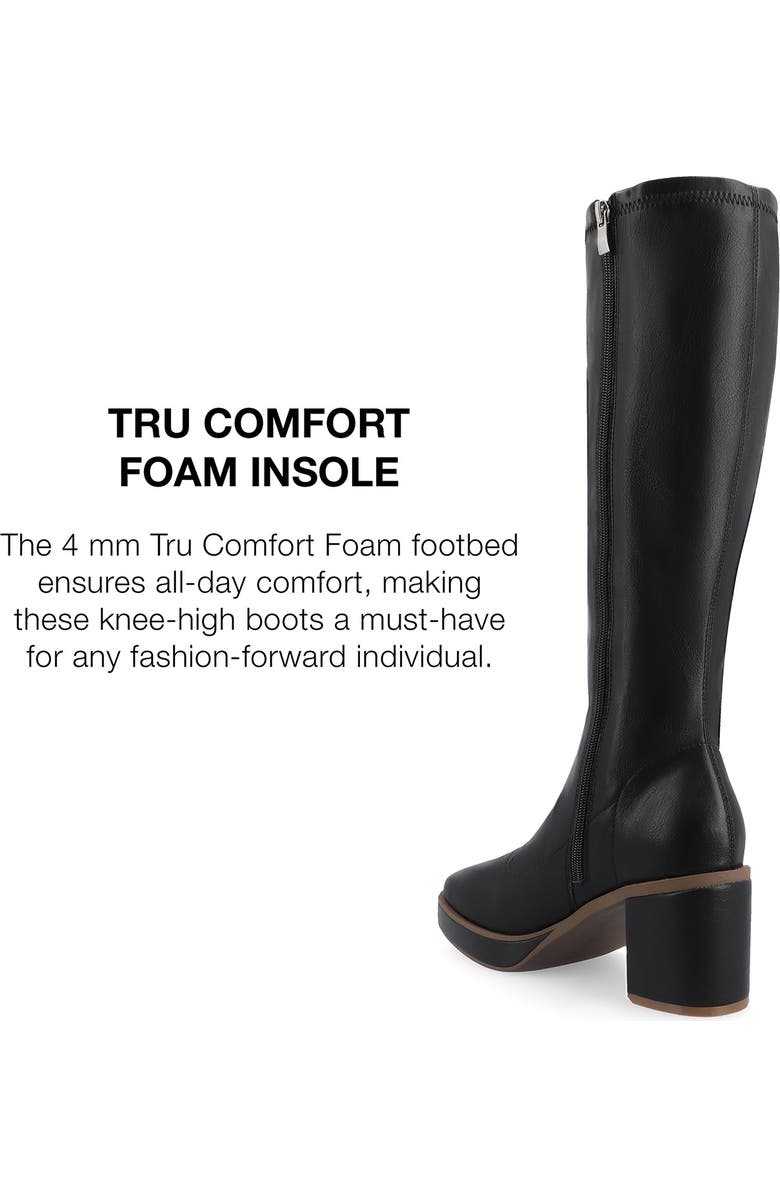 Journee Collection Alondra Knee High Platform Boot, Alternate, color,