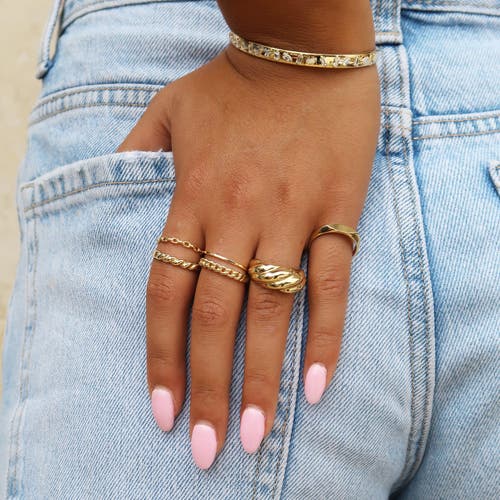 The Lovery Fine Jewelry Curb Link Ring In Gold