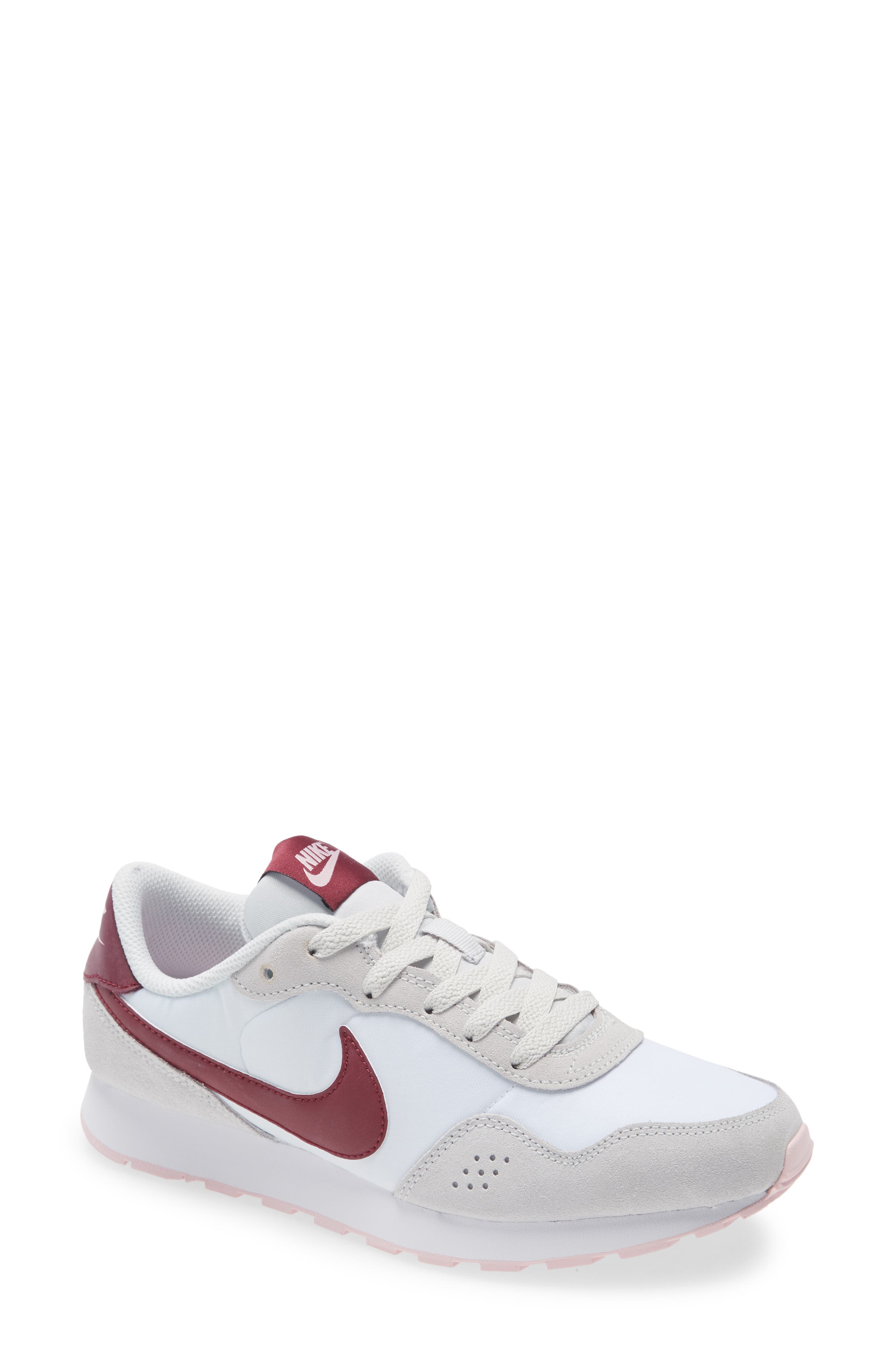 MD Valiant Sneaker, Main, color, WHITE/ BEETROOT/ PHOTON