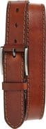 Johnston & Murphy Laser Stitch Leather Belt