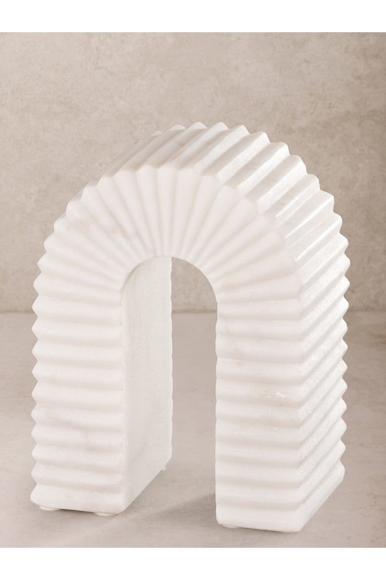 Hanover Marble Decorative Object, Main, color, Ivory White