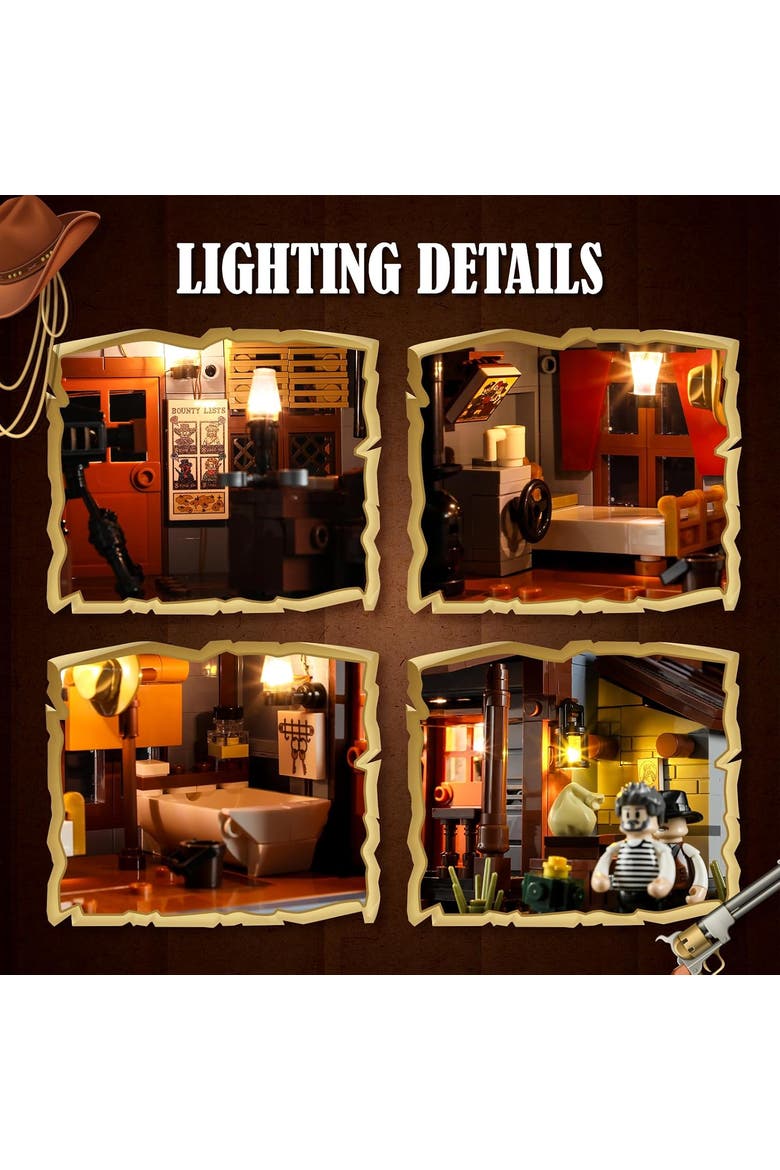 Sheriff Office Lighting Building Set Model OW1240S, Alternate, color, Multicolor