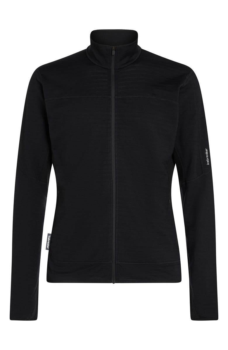 Icebreaker 300 Descender Full Zip Jacket, Alternate, color, Black