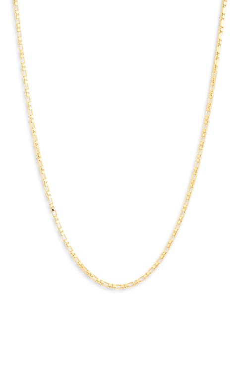 Thin Open Link Chain Necklace
