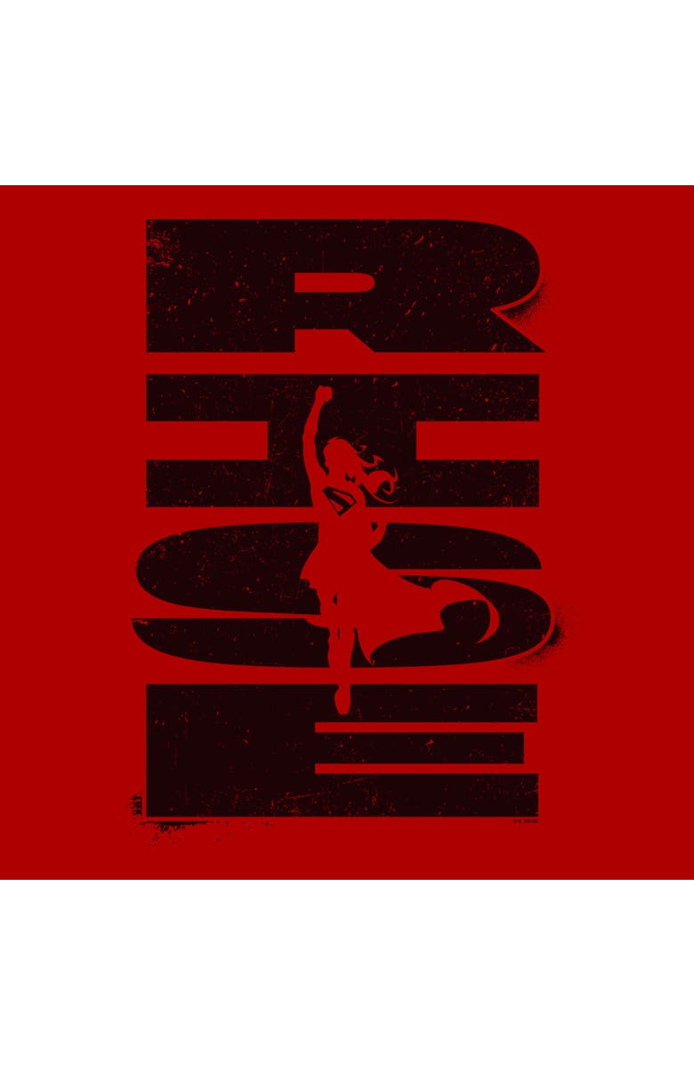 Supergirl Men's Supergirl Rise Kara Zor-El Graphic T-Shirt, Alternate, color, Red