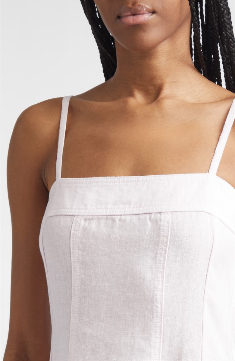 L'AGENCE Mitzy Seamed Sleeveless Midi Dress, Alternate, color, Icy Lilac