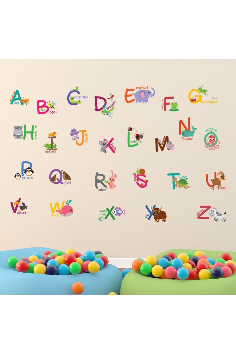 Learning Letters with Animals Kids Art, Alternate, color, MULTI