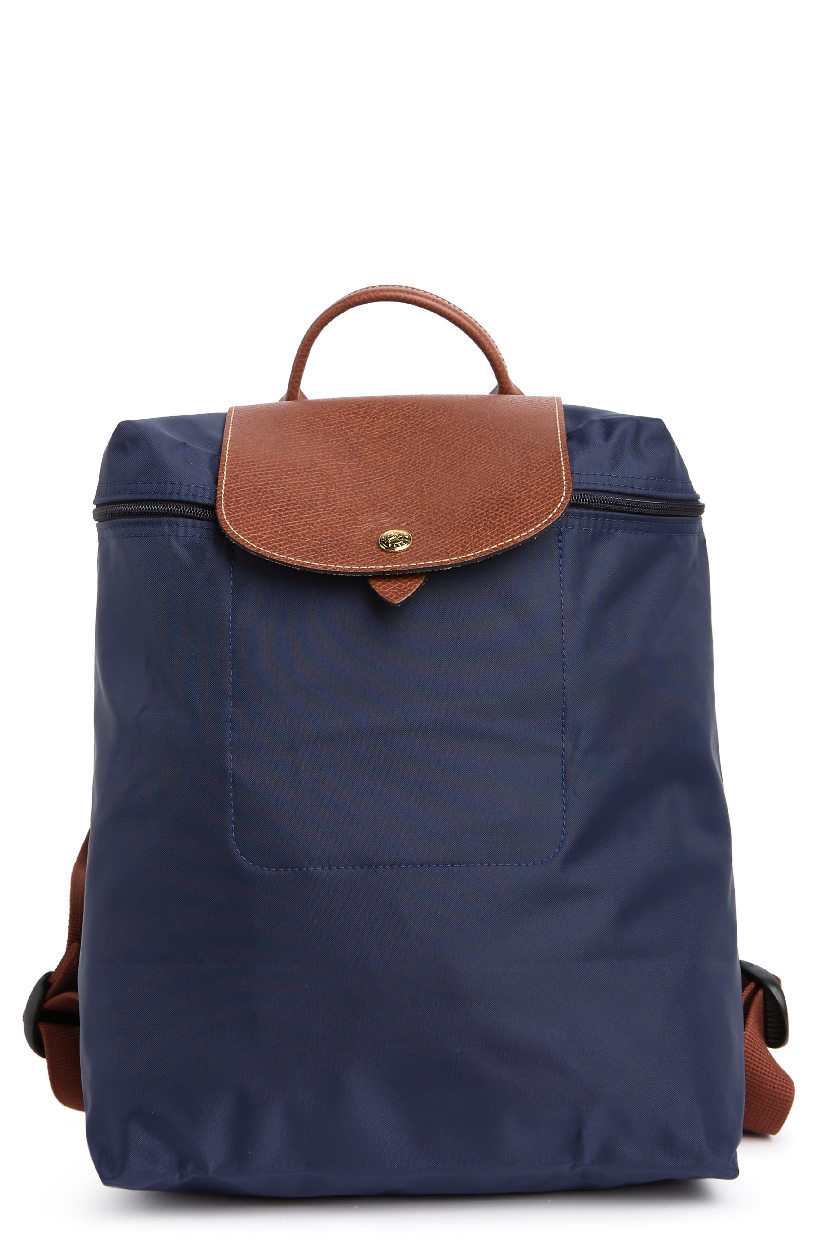 Large Le Pliage Backpack, Main, color, NAVY