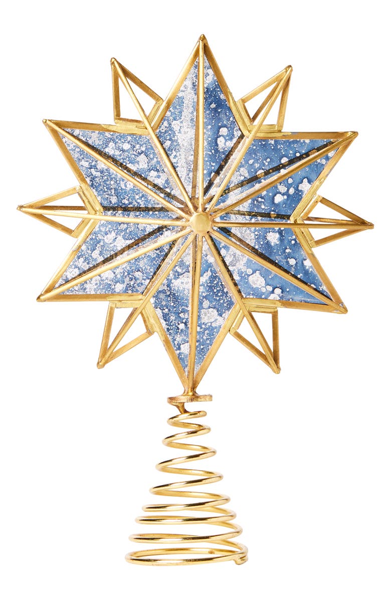 Anthropologie Home Anthropologie Glass & Brass Star Tree Topper, Alternate, color,