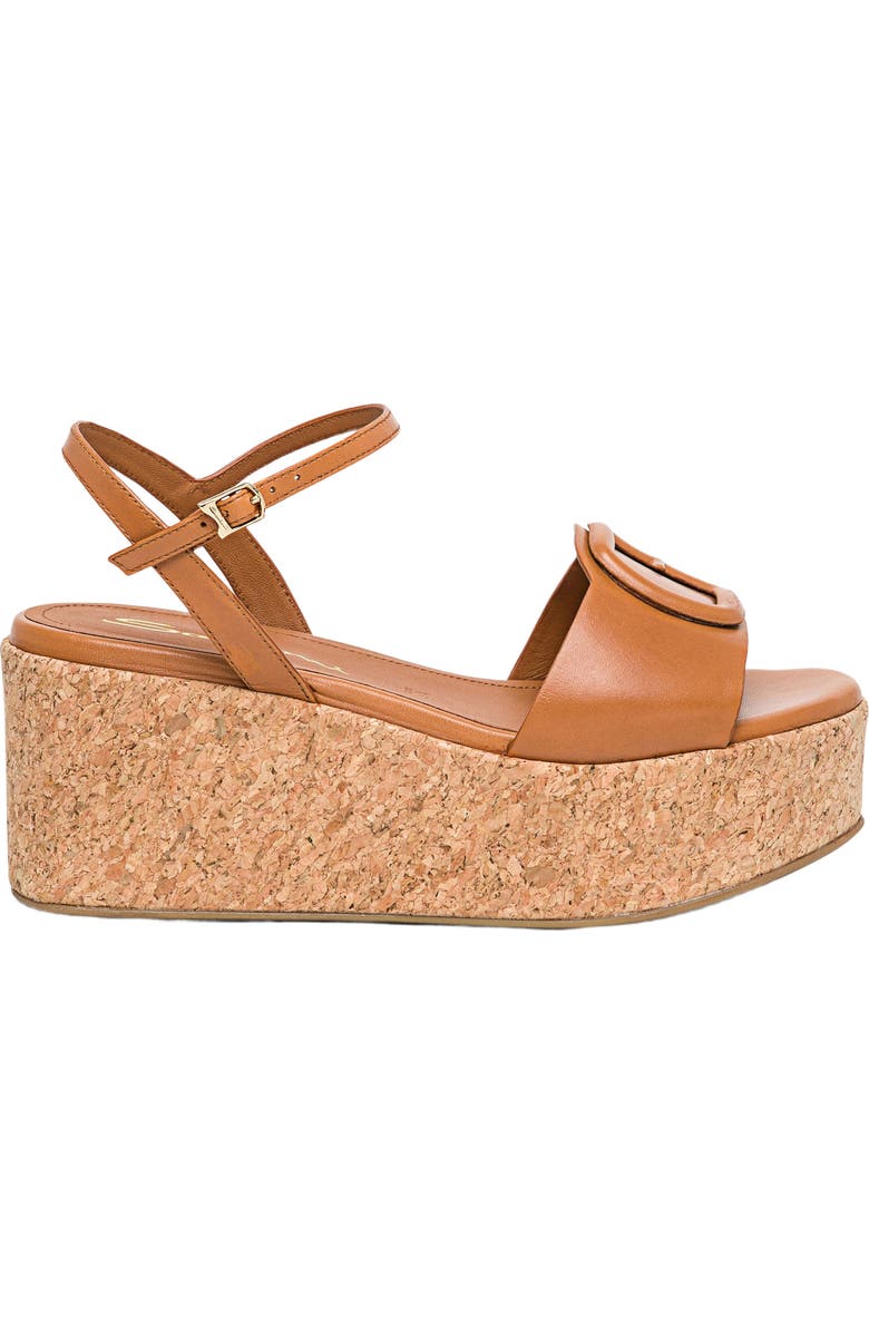 Santoni Women
s wedge, Main, color, Light Brown