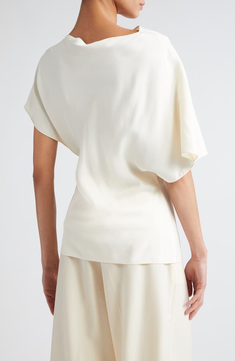 Róhe Asymmetric Satin Top, Alternate, color, 