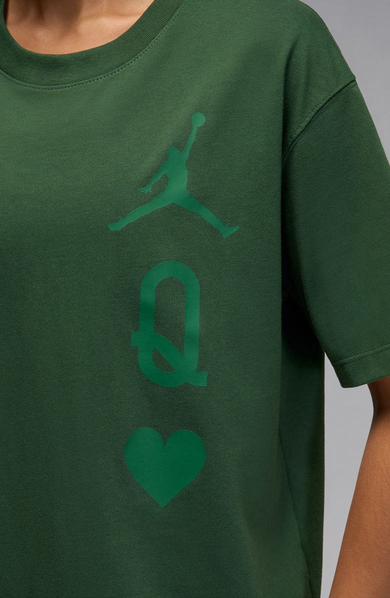 Jordan Flight Graphic Tee, Alternate, color, Fir/ Malachite