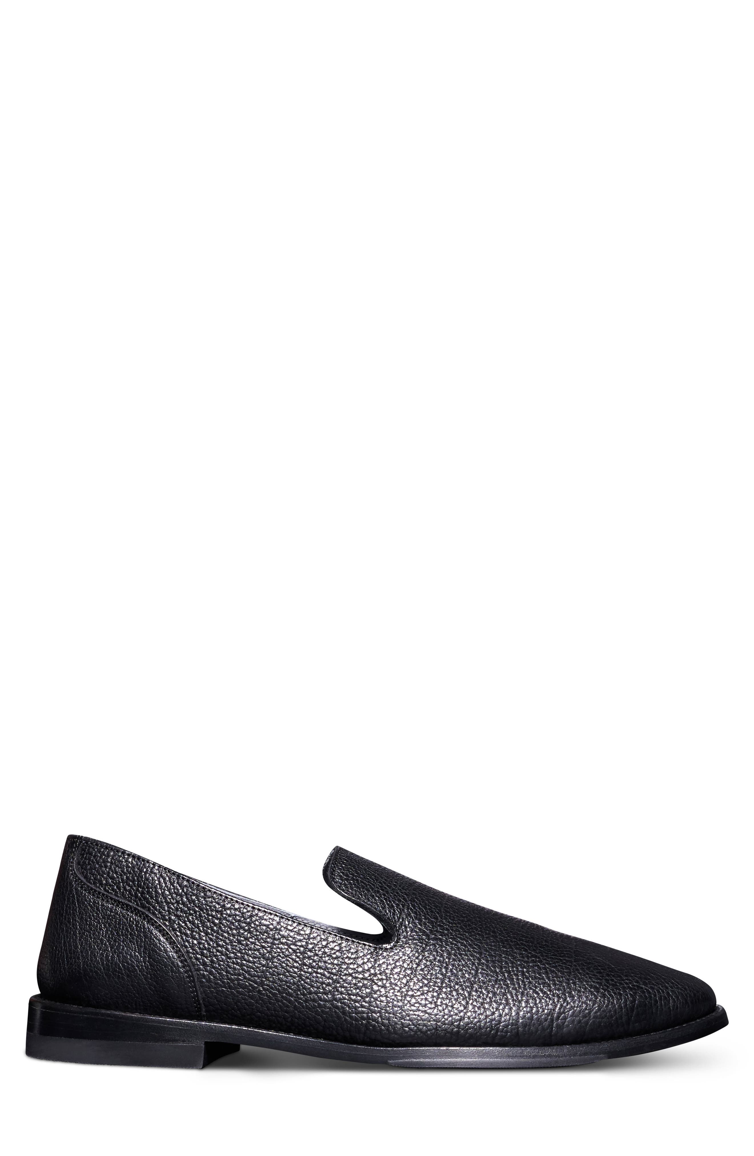 Tecovas The Monterrey Midnight Bison Loafer, Alternate, color, Black
