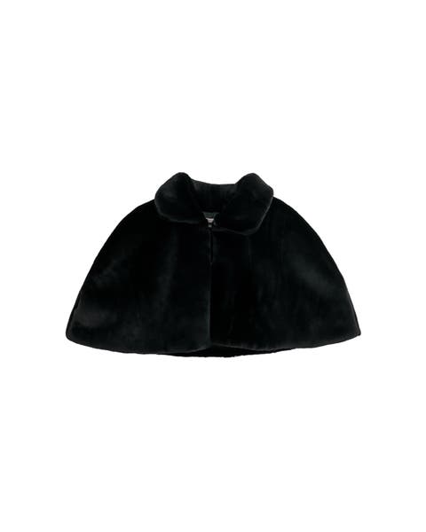 Laurella Faux Fur Cape