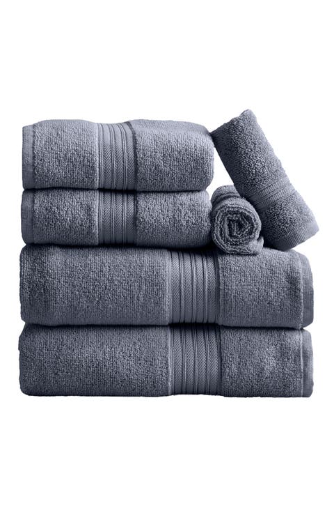 Quick-Dry Cotton 6-Piece Towel Set