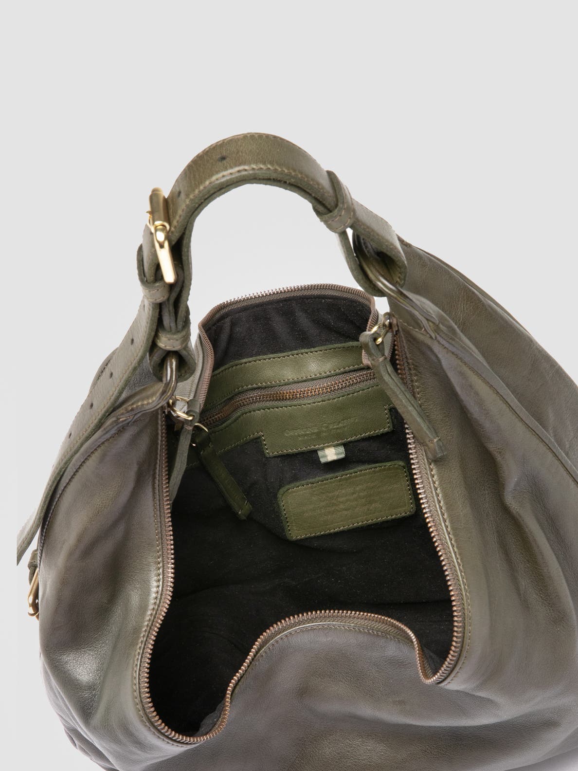 Julie 015 Crescent Shoulder Bag, Alternate, color, Green