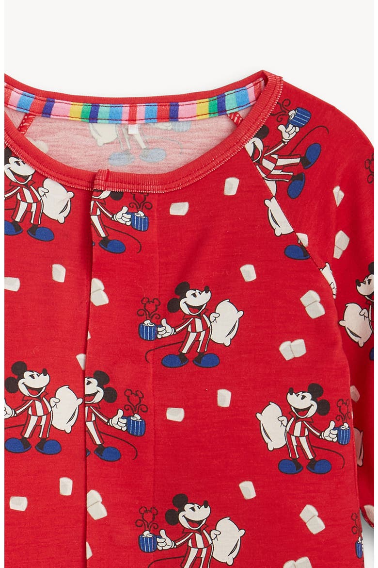 Disney® Mickey Mouse Cocoa Club RightFit™ Convertible Romper, Alternate, color, REDCO