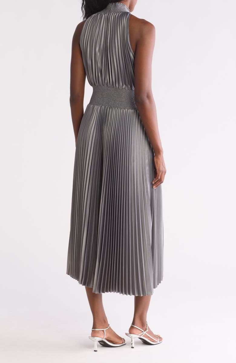 Marina pleated bodice maxi dress