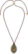 Ettika Teardrop Cord Pendant Necklace