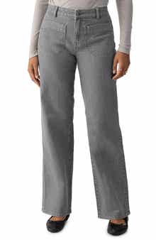 Sanctuary The Marine Patch Pocket Wide Leg Jeans