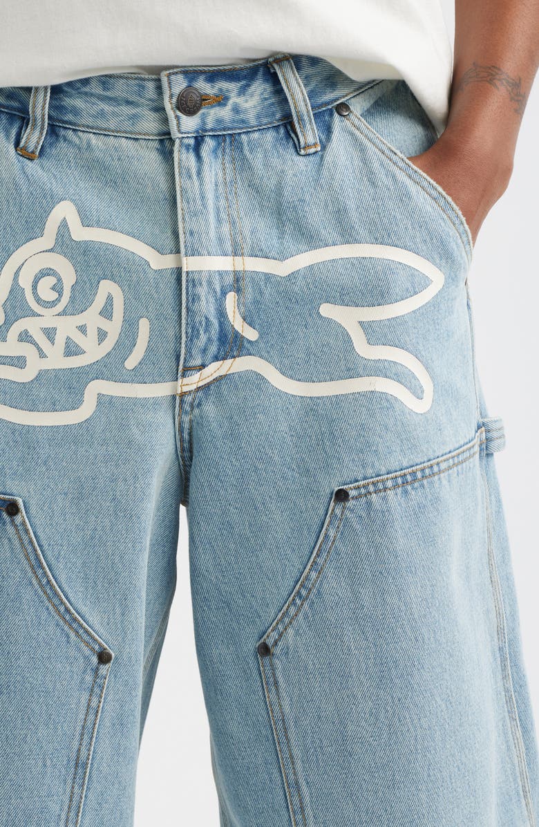 ICECREAM Angelo Denim Shorts, Alternate, color, Butter Pecan