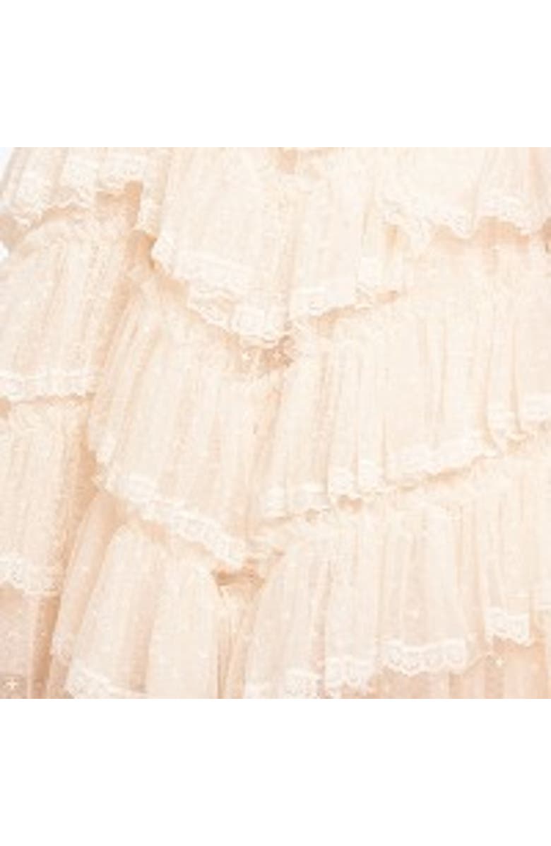 Needle & Thread Libby Lace Kids Dress, Alternate, color, Cream