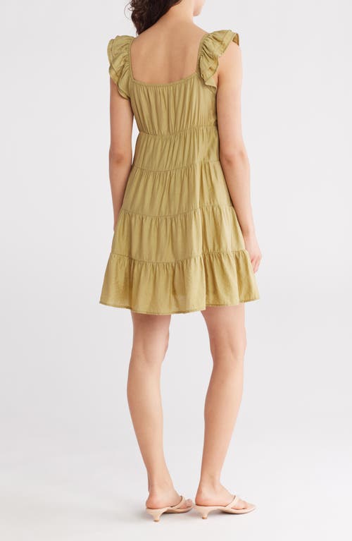 BLU PEPPER BLU PEPPER TIERED RUFFLE MINIDRESS 