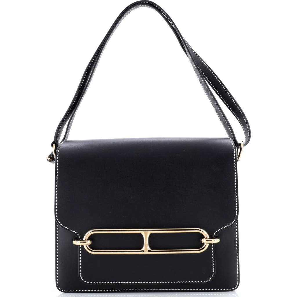 Pre-owned Hermes Hermes Roulis Bag Sombrero 23 In Black
