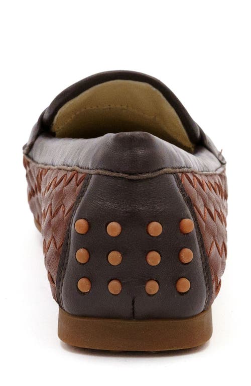 Amalfi By Rangoni Danila Tassel Driving Loafer In Chili Stuoia/mocha Parma