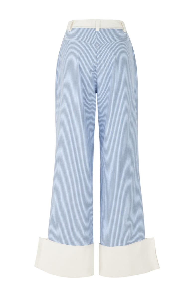 Nocturne High Waist Striped Pants, Alternate, color,