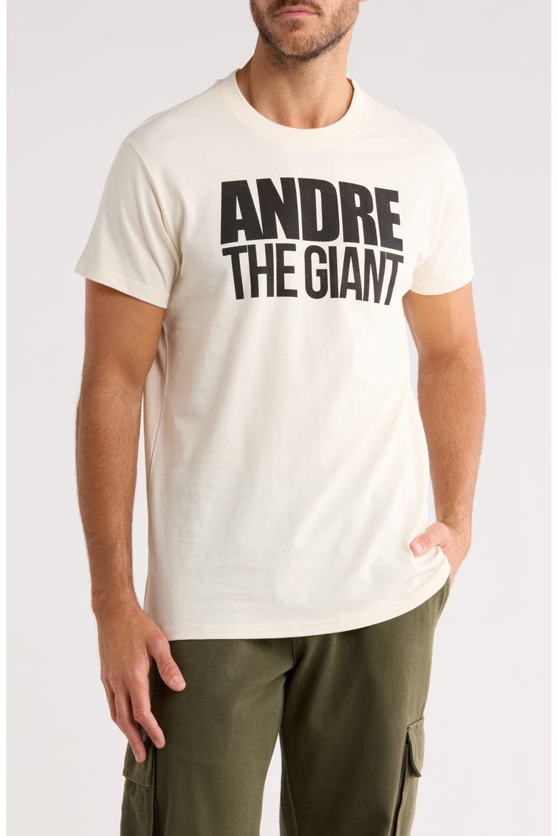 Andre The Giant Retro Boxy Tee, Main, color, NATURAL
