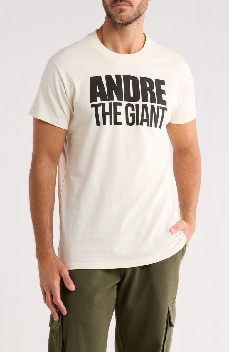 Philcos Andre The Giant Retro Boxy Tee, Main, color, Natural