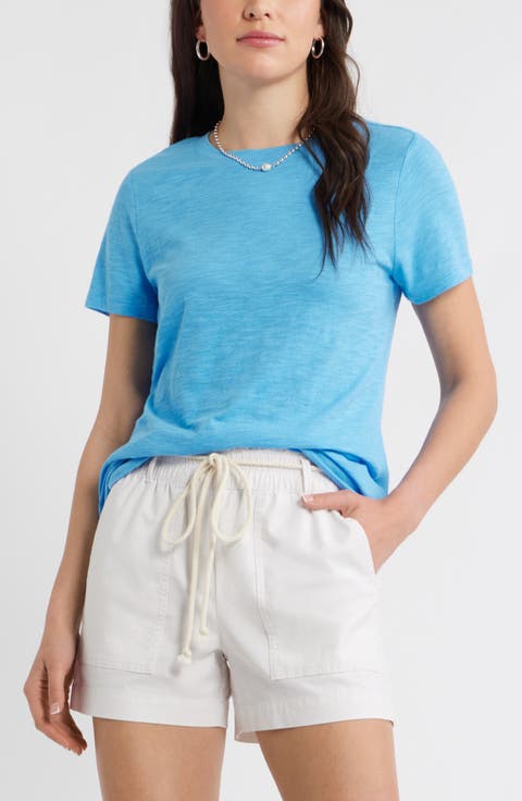 Cotton Blend Crewneck T-Shirt