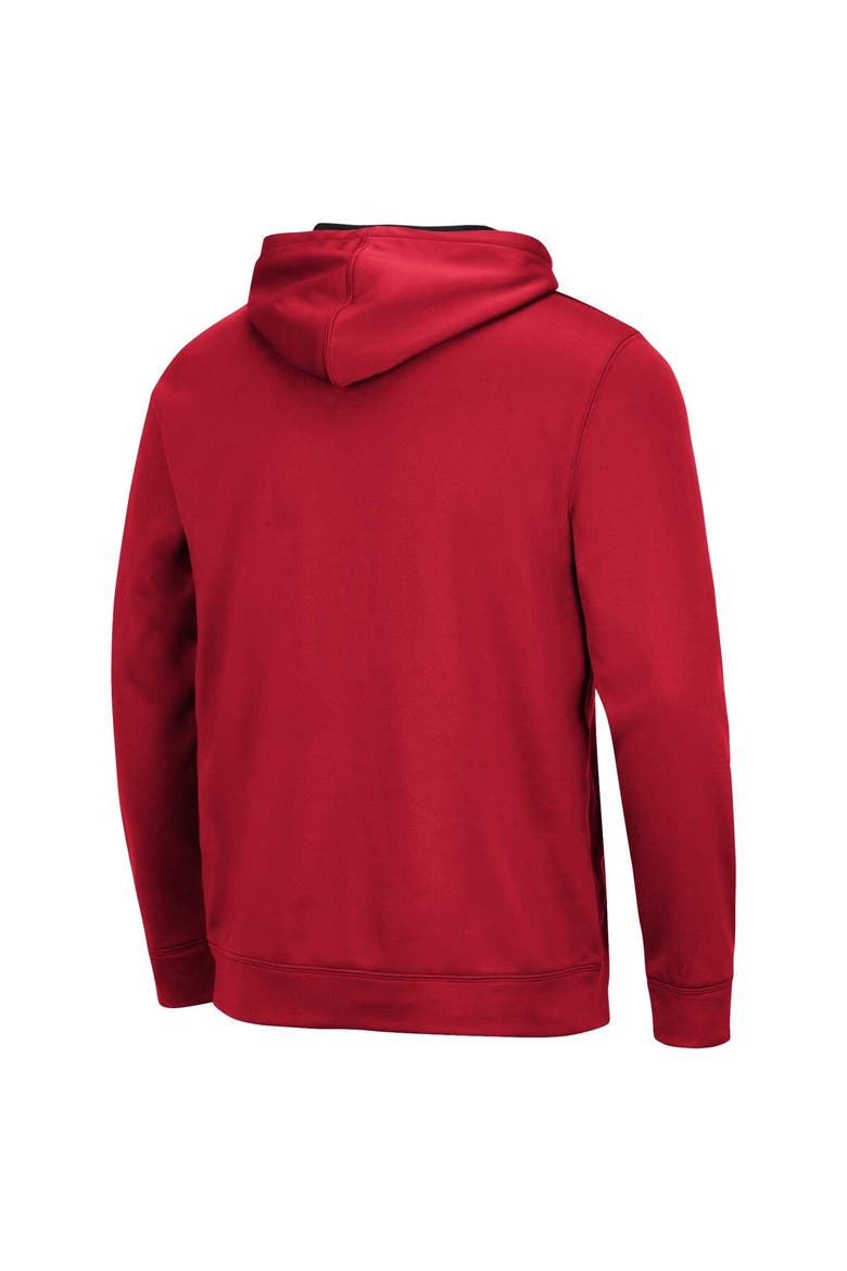 Men's Colosseum Red Utah Utes Resistance Pullover Hoodie, Alternate, color, Red