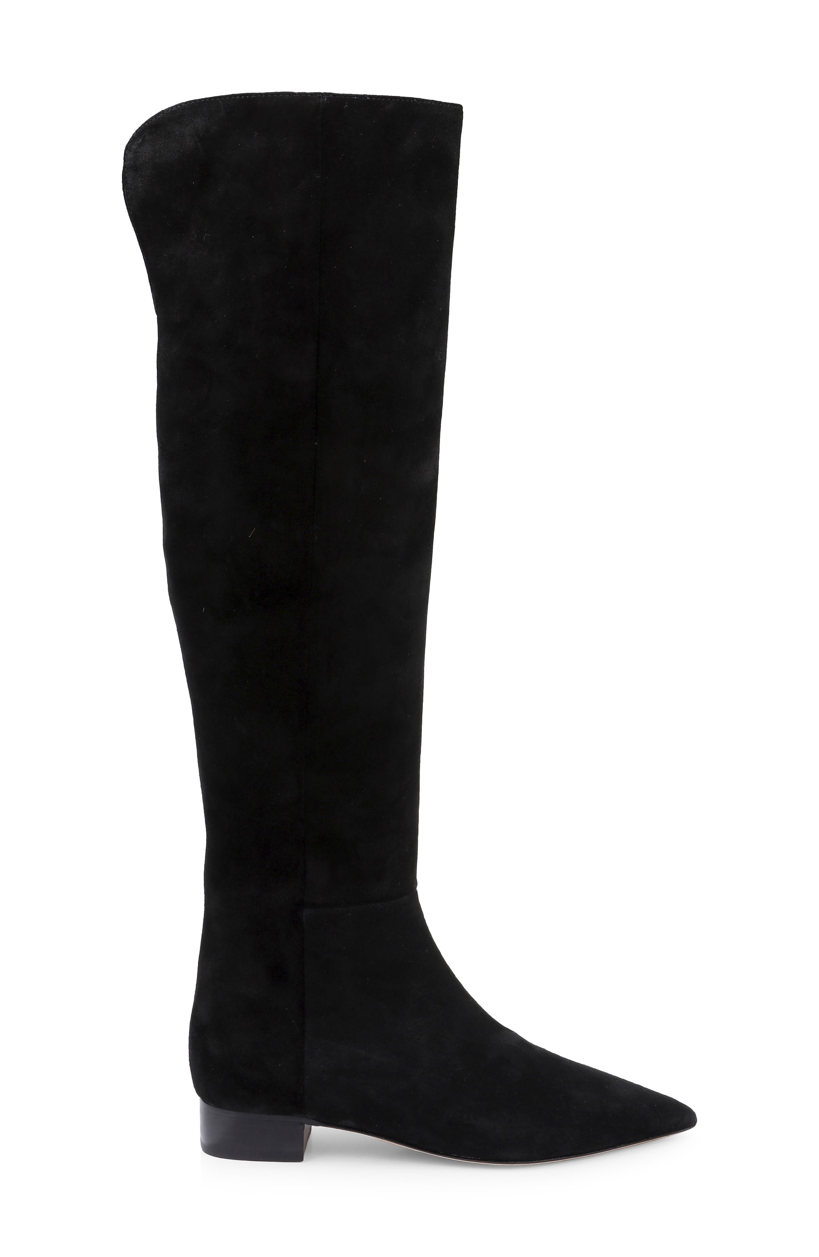 Grand Knee High Boot, Alternate, color, BLACK SUEDE