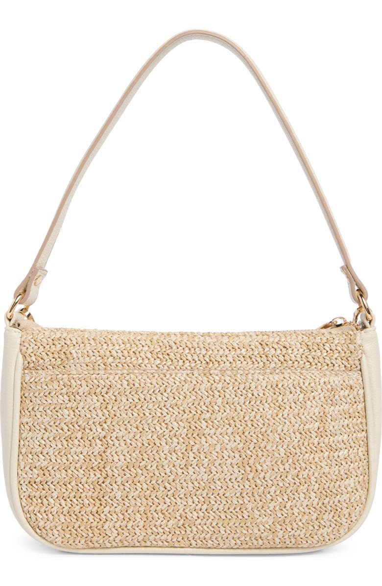 Nanette Lepore Straw Shoulder Bag, Alternate, color, Natural Straw-Rice