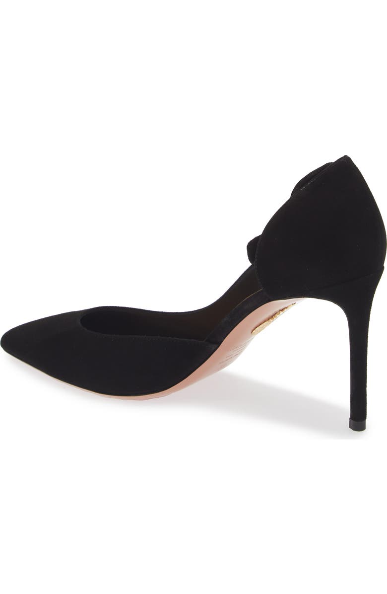 Aquazzura Very Bow Tie Pointed Toe Pump, Alternate, color,