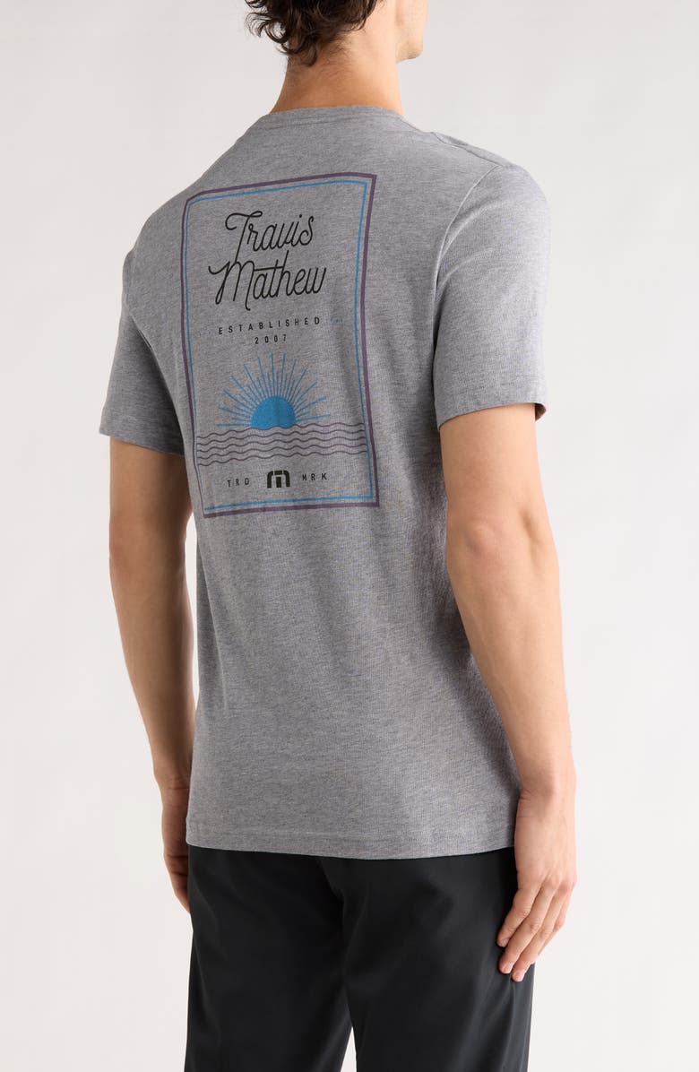 TravisMathew Men's Float Your Boat Cotton Crewneck T-Shirt, Alternate, color, Heather Grey
