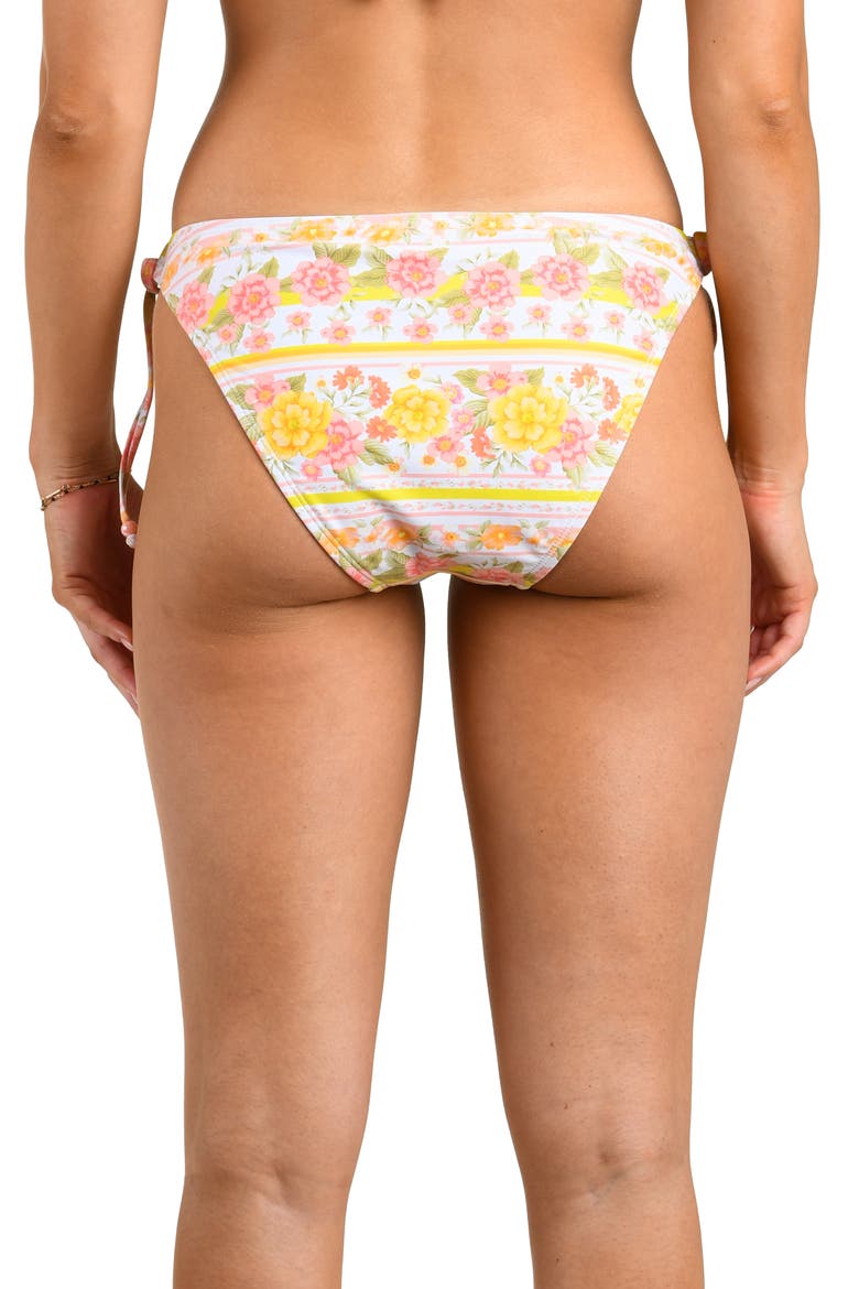 Good Day Side Tie Hipster Bikini Bottoms, Alternate, color, WHITE MULTI