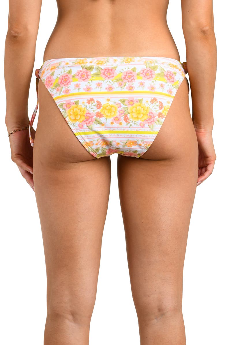 Citrus Good Day Side Tie Hipster Bikini Bottoms, Alternate, color, White Multi