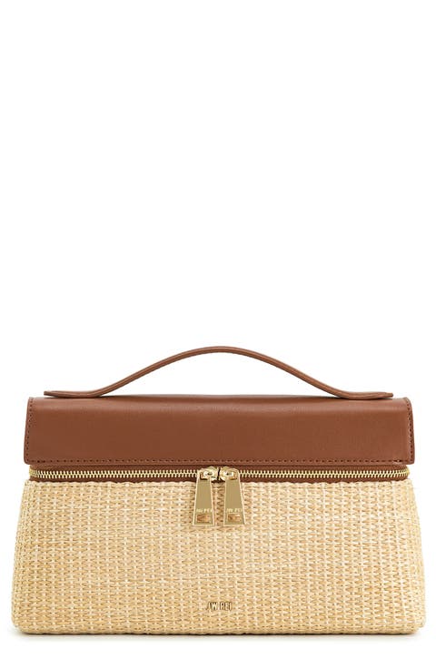 Thea Woven Top Carry Handle Crossbody Bag