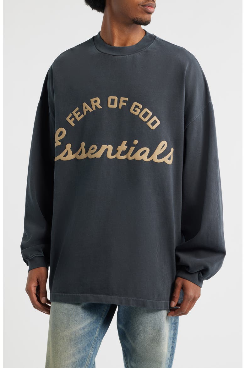 Training '90s Long Sleeve Logo Graphic T-Shirt, Main, color, FADED IRON GREY