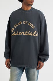Fear of God Essentials Training '90s Long Sleeve Logo Graphic T-Shirt