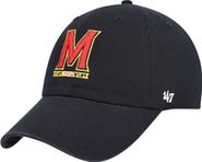 '47 Men's '47 Black Maryland Terrapins Clean Up Adjustable Hat