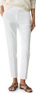 Theory Treeca Linen Blend Pull-On Crop Pants