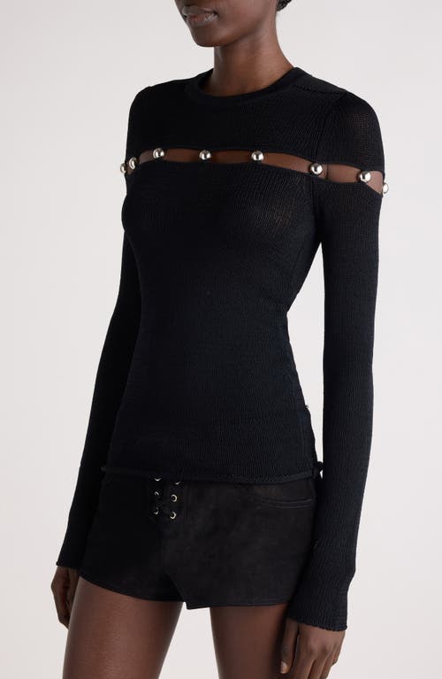 Isabel Marant Black Viscose Blend Elisie Sweater In Black