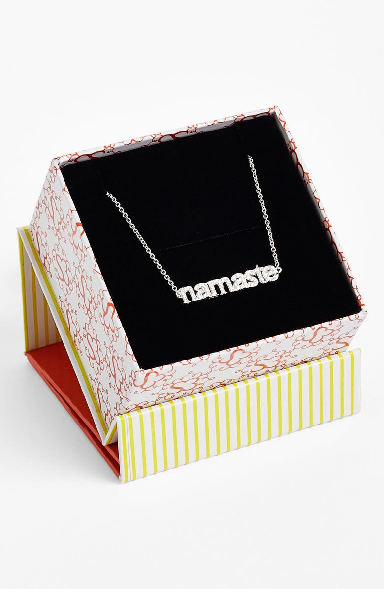 Sugar Bean Jewelry 'Namaste' Pendant Necklace, Alternate, color,